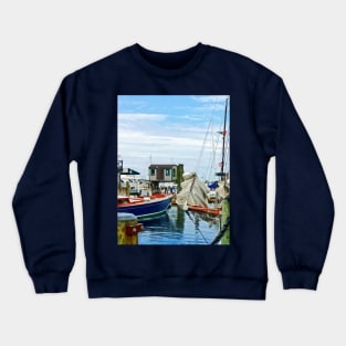 Newport RI - Folded Sails Crewneck Sweatshirt